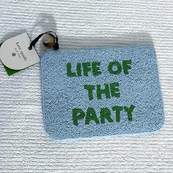 Kate Spade x Target Life of the Party Beaded Clutch Bag Limited Novelty - Picture 2 of 3